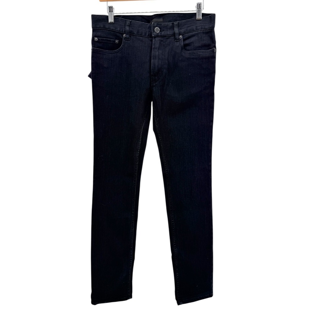 Prada Men's Black Stretch Denim Jeans Tight Fit Size 29 NWT Made‎ in Romania